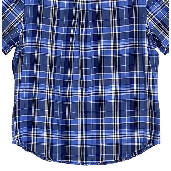 Polo Ralph Lauren Shirt Men's Medium Classic Fit Button-Down Blue Plaid NEW - Picture 8 of 12